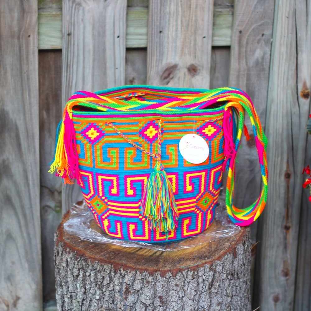 🛍 Wayuu Crossbody Bag From Colombia 🧶
